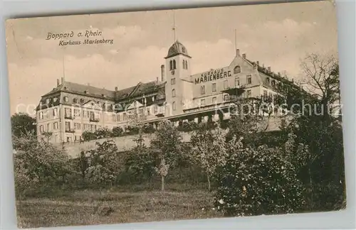 AK / Ansichtskarte Boppard Rhein Kurhaus Marienberg Kat. Boppard