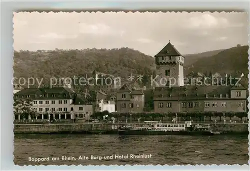 AK / Ansichtskarte Boppard Rhein AlteBurg Hotel Rheinlust Kat. Boppard