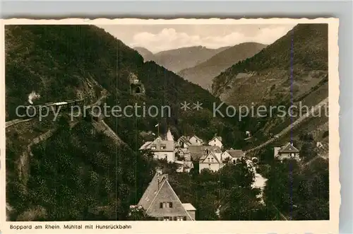 AK / Ansichtskarte Boppard Rhein Muehltal Hunsrueckbahn Kat. Boppard