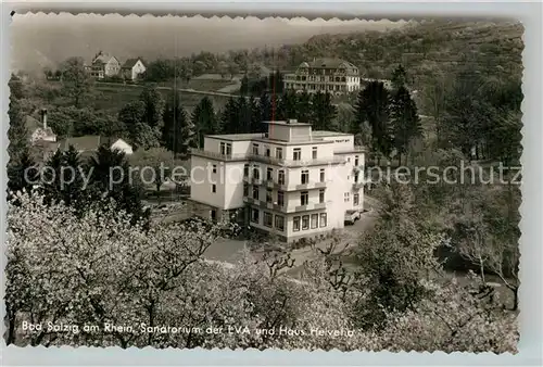 AK / Ansichtskarte Salzig Bad Sanatorium LVA Haus Helvetia Kat. Boppard
