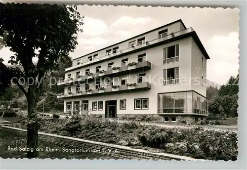AK / Ansichtskarte Salzig Bad Sanatorium der LVA Kat. Boppard