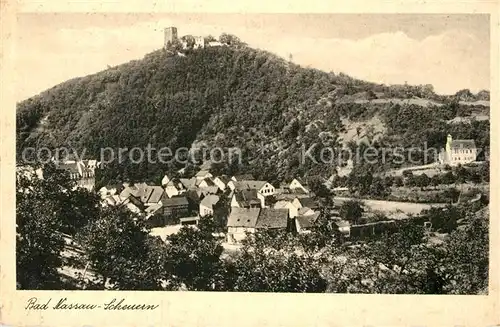 AK / Ansichtskarte Bad Nassau Teilansicht Burg Kat. Nassau Lahn