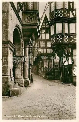 AK / Ansichtskarte Berncastel Bernkastel Kues Partie am Marktplatz 