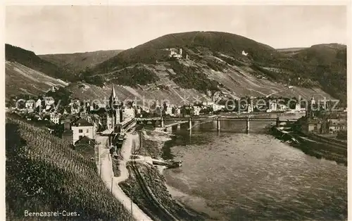 AK / Ansichtskarte Bernkastel Kues Panorama Bruecke Kat. Bernkastel Kues