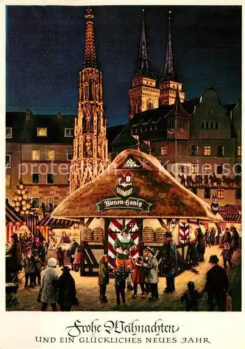 AK / Ansichtskarte Nuernberg Christkindles Markt Honig  und Lebkuchenhaus  Kat. Nuernberg