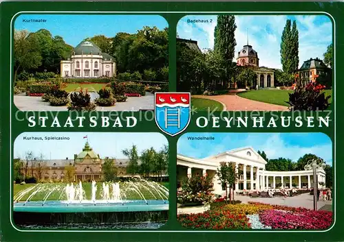 AK / Ansichtskarte Bad Oeynhausen Kurtheater Spielcasino Badehaus Wandelhalle Kat. Bad Oeynhausen