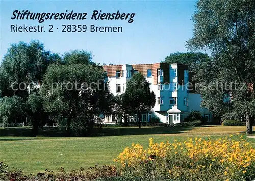 AK / Ansichtskarte Bremen Stiftungsresidenz Riensberg  Kat. Bremen