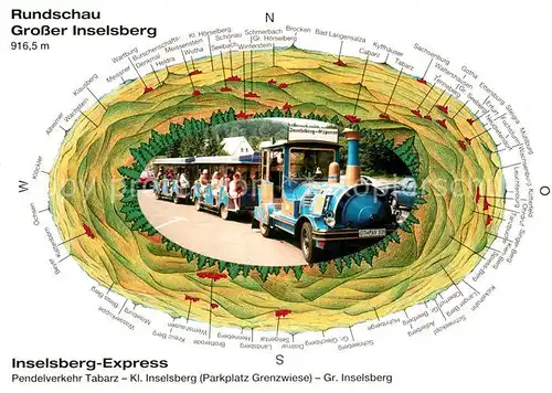 AK / Ansichtskarte Grosser Inselsberg Inselsberg Express Rundschau  Kat. Brotterode