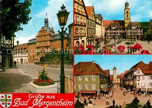 AK / Ansichtskarte Bad Mergentheim Teilansichten Altstadt Platz Kat. Bad Mergentheim