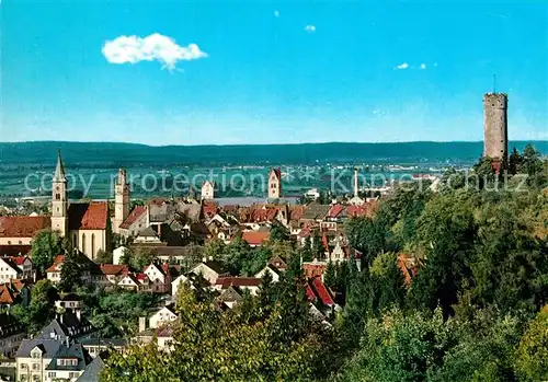 AK / Ansichtskarte Ravensburg Wuerttemberg Stadtpanorama mit Tuermen der Stadt Kat. Ravensburg