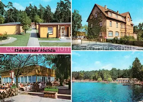 AK / Ansichtskarte Dahlener Heide Bungalows FDGB Heim Kaethe Kollwitz Huette FDGB Erholungsheime Waldbad Schmannewitz Kat. Dahlen Sachsen