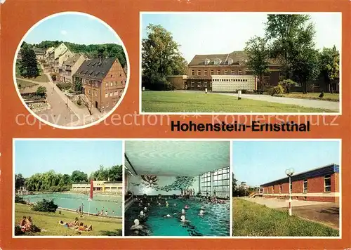 AK / Ansichtskarte Hohenstein Ernstthal Altmarkt Kreiskulturhaus Stadtbad Schwimmhalle Kat. Hohenstein Ernstthal