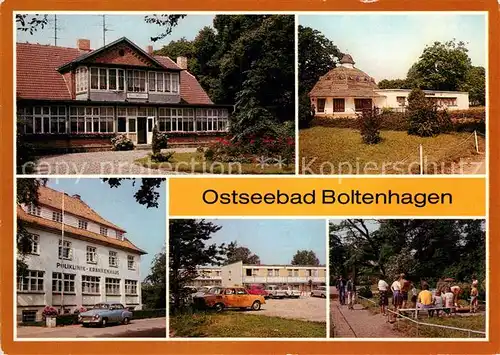 AK / Ansichtskarte Boltenhagen Ostseebad Haus am Meer Poliklinik Krankenhaus Urlauberdorf Minigolf Kat. Ostseebad Boltenhagen