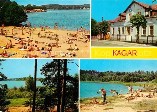 AK / Ansichtskarte Kagar Grosser Zechliner See Strand Ferienheim Bramer See Grosser Zermitten Kat. Rheinsberg