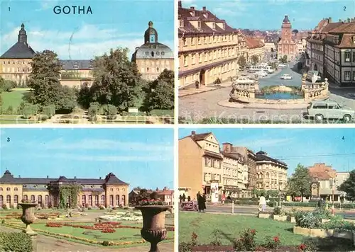 AK / Ansichtskarte Gotha Thueringen Schloss Hauptmarkt Orangerie Arnoldiplatz Kat. Gotha
