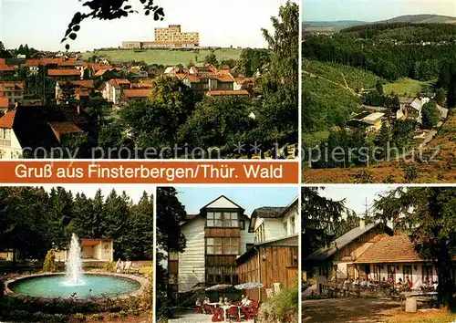 AK / Ansichtskarte Finsterbergen Blick zum FDGB Erholungsheim Wilhelm Pieck Leinagrund Naturpark Huellrod VdN Kurheim Tagescafe Kat. Finsterbergen Thueringer Wald