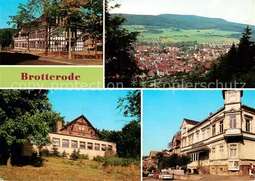 AK / Ansichtskarte Brotterode Oberschule Grosser Inselsberg Ausflugsgaststaette Mommelstein Klubhaus Kat. Brotterode