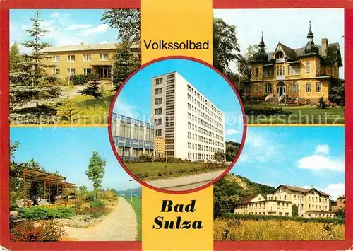 AK / Ansichtskarte Bad Sulza Volkssolbad Promenade Kurhaus Inhalatorium Kat. Bad Sulza