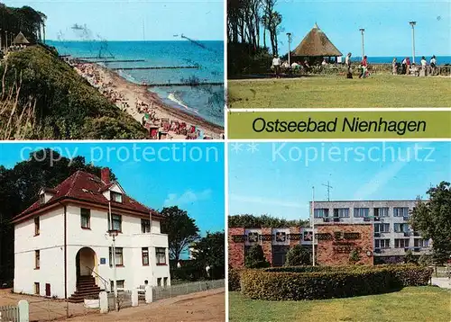 AK / Ansichtskarte Nienhagen Bad Doberan Strand Steilkueste Ferienheim Haus am Meer FDGB Erholungsheim Seestern Kat. Nienhagen