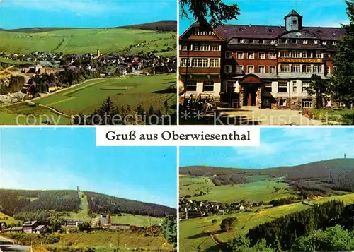 AK / Ansichtskarte Oberwiesenthal Erzgebirge Panorama Ferienheim Aktivist Fichtelberg Klinovec Kat. Oberwiesenthal