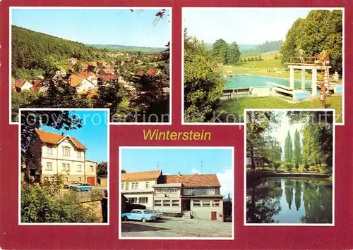 AK / Ansichtskarte Winterstein Emsetal Teilansicht Freibad Gasthaeuser Naturpark