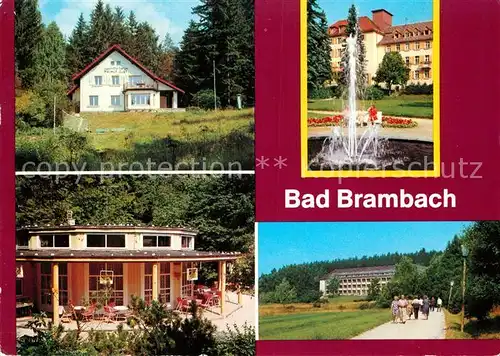 AK / Ansichtskarte Bad Brambach Jugendherberge HO Waldcafe Joliot Curie Haus Julius Fucik Haus Kat. Bad Brambach