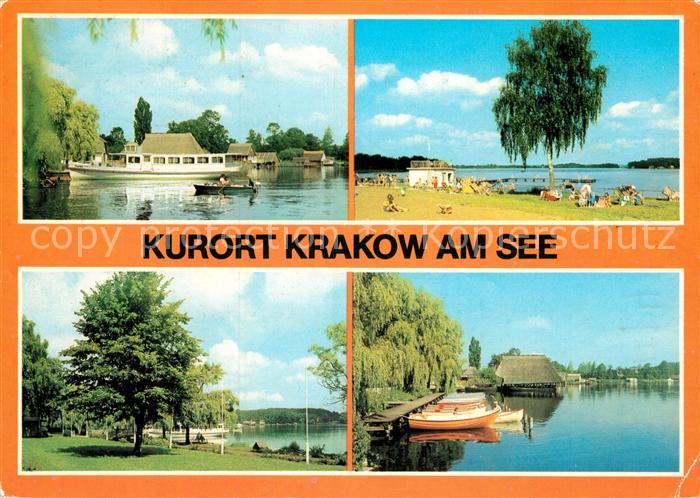 AK Ansichtskarte Krakow See Krakower See Badestrand am Joernberg 