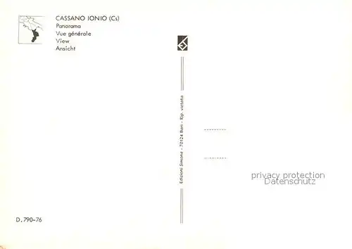 AK / Ansichtskarte Cassano allo Ionio 