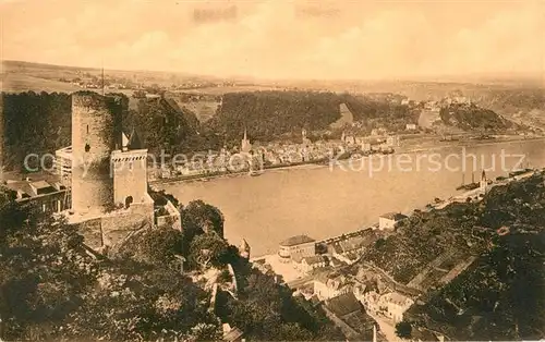 AK / Ansichtskarte St Goar Rhein mit Ruine Rheinfels Kat. Sankt Goar