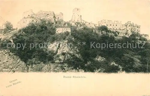 AK / Ansichtskarte St Goar Rhein Ruine Rheinfels Kat. Sankt Goar