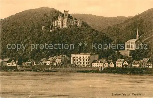 AK / Ansichtskarte Koblenz Rhein Burg Stolzenfels mit Capellen Kat. Koblenz