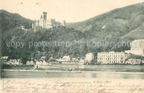 AK / Ansichtskarte Oberlahnstein Schloss Stolzenfels mit Kapellen Kat. Lahnstein