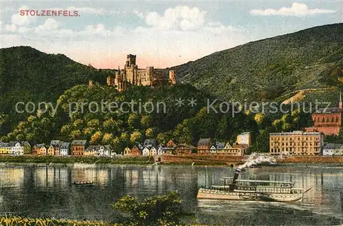 AK / Ansichtskarte Oberlahnstein Schloss Stolzenfels mit Capellen Kat. Lahnstein