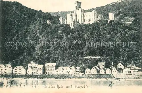 AK / Ansichtskarte Oberlahnstein Schloss Stolzenfels mit Capellen Kat. Lahnstein