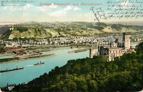 AK / Ansichtskarte Oberlahnstein Schloss Stolzenfels Kat. Lahnstein