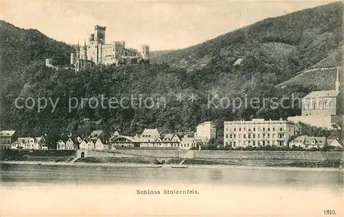 AK / Ansichtskarte Oberlahnstein Schloss Stolzenfels mit Capellen Kat. Lahnstein