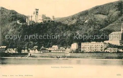 AK / Ansichtskarte Oberlahnstein Schloss Stolzenfels mit Capellen Kat. Lahnstein
