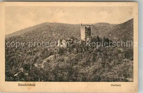 AK / Ansichtskarte Manderscheid Eifel Oberburg Kat. Manderscheid