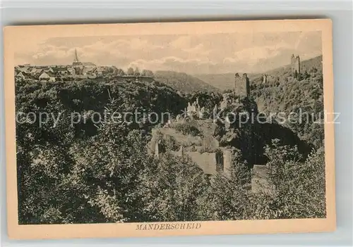 AK / Ansichtskarte Manderscheid Eifel Panorama  Kat. Manderscheid