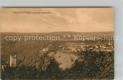 AK / Ansichtskarte Manderscheid Eifel Panorama Oberburg Kat. Manderscheid