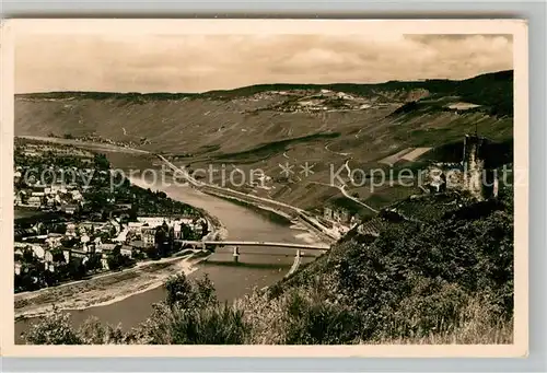 AK / Ansichtskarte Bernkastel Kues Panorama Burgruine Landshut Kat. Bernkastel Kues