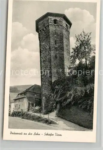 AK / Ansichtskarte Dausenau Schiefer Turm Kat. Dausenau