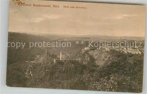 AK / Ansichtskarte Manderscheid Eifel Blick vom Belvedere Kat. Manderscheid