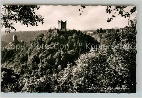 AK / Ansichtskarte Manderscheid Eifel Ober  und Niederburg Kat. Manderscheid