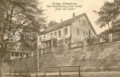 AK / Ansichtskarte Blankenburg Bad Evangelisches Allianzhaus Haus der Liebe Kat. Bad Blankenburg