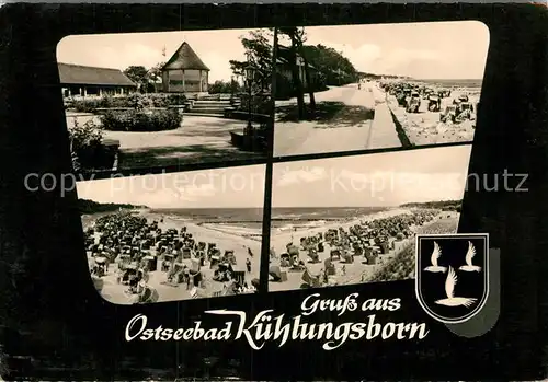 AK / Ansichtskarte Kuehlungsborn Ostseebad Parkanlage Strand Promenade Kat. Kuehlungsborn