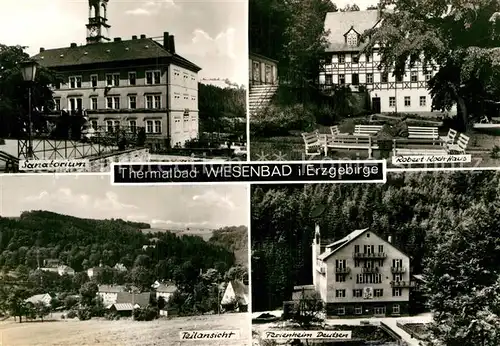 AK / Ansichtskarte Wiesenbad Sanatorium Robert Koch Haus Ferienheim Deutzen Handabzug Kat. Thermalbad Wiesenbad