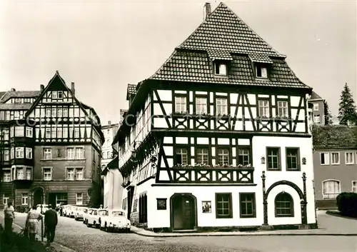 AK / Ansichtskarte Eisenach Thueringen Lutherhaus Fachwerkhaus Historisches Gebaeude Altstadt Kat. Eisenach