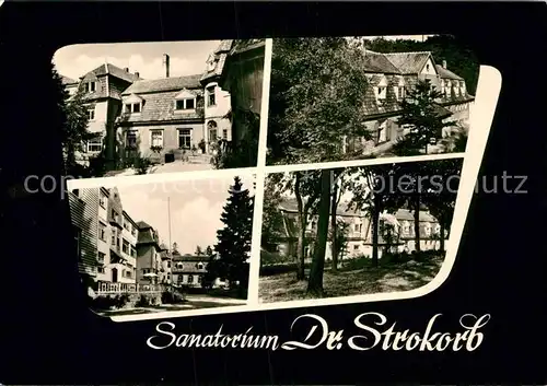 AK / Ansichtskarte Friedrichsbrunn Harz Sanatorium Dr Strokorb Kat. Friedrichsbrunn