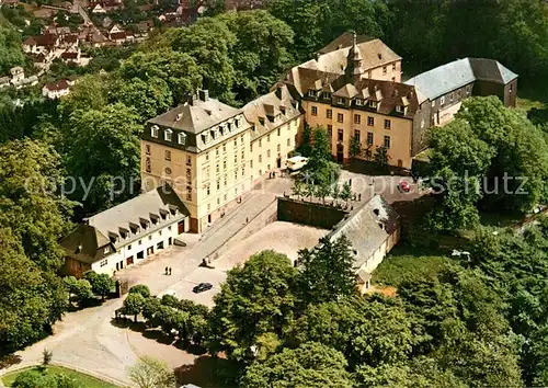 AK / Ansichtskarte Bad Laasphe Schloss Wittgenstein Fliegeraufnahme Kat. Bad Laasphe